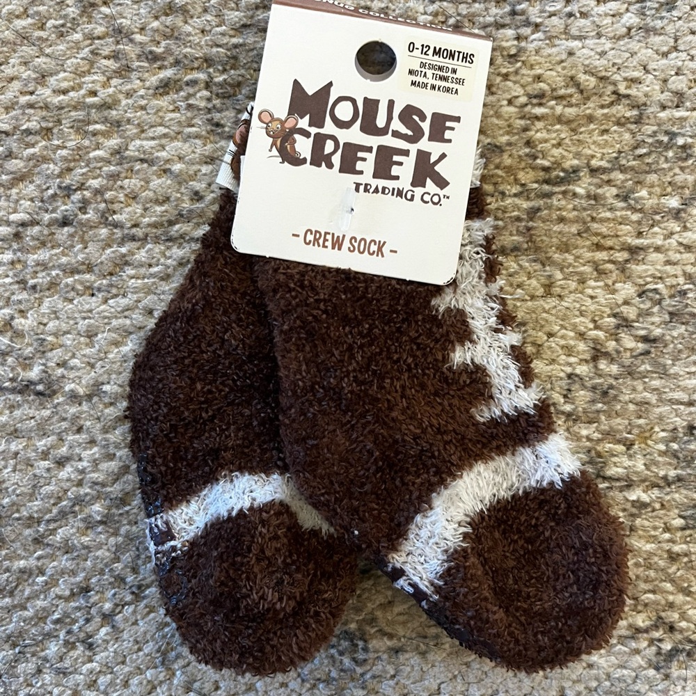 cozy football socks for baby